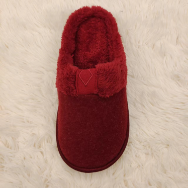 ຄລາສສິກສະດວກສະບາຍແລະ fancy ladies slippers indoor worsted ດ້ານເທິງຜູກມັດແບບ outsole.(5)