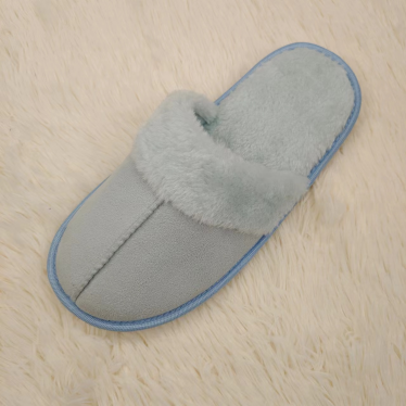 Classic gaye dadi da zato Ladies na cikin gida slippers fata masana'anta babba gefen dauri outsole style.(4)