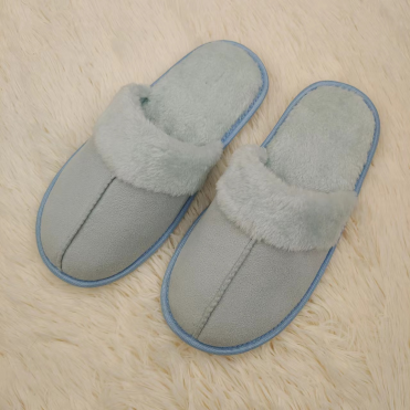 Classic gaye dadi da zato Ladies na cikin gida slippers fata masana'anta babba gefen dauri outsole style.(2)