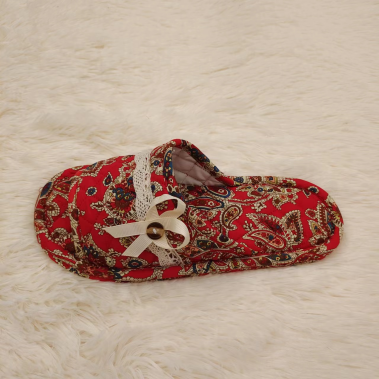 Asian classic style fashion and fancy ladies indoor slippers textile upper stitching outsole style. (6)