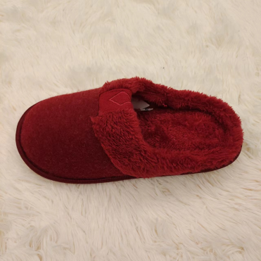 Classic comfortable and fancy ladies indoor slippers worsted upper side binding outsole style. (3)